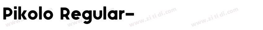 Pikolo Regular字体转换